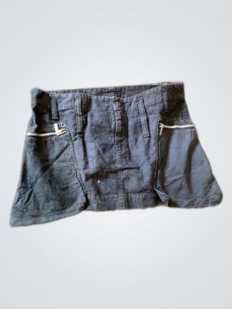 Jupe courte cargo grise sans marque