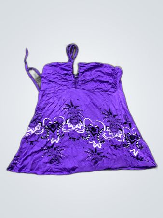 Purple Floral Halter Top