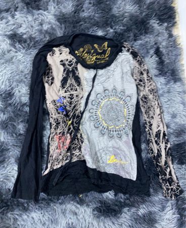 Unbranded Embroidered Long Sleeve Cardigan