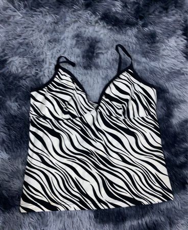 Zebra Print Camisole Top