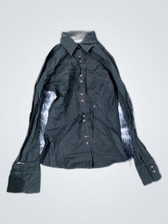 Zara Black Ruffle Blouse