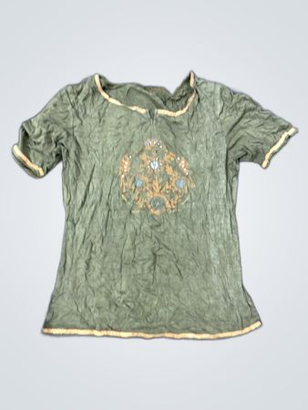 Green Printed Blouse