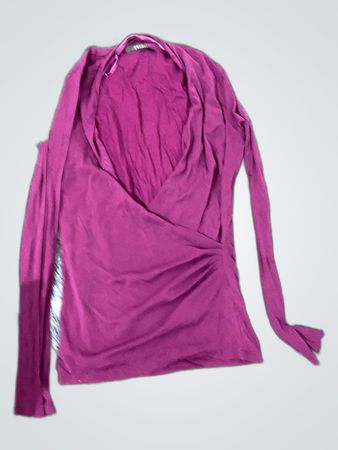 Zara Purple Wrap Blouse