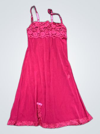 Red Lace Slip Dress