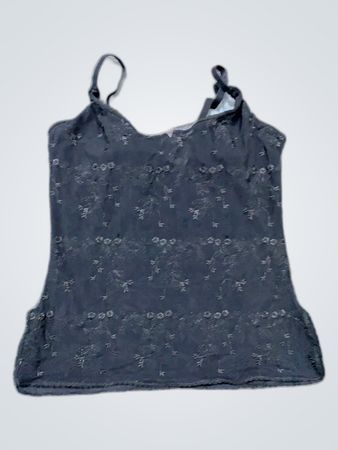 Black Lace Trim Camisole