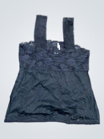 Black Lace Trim Camisole Top