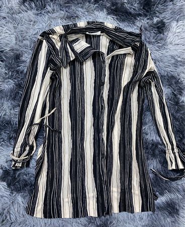 Striped Button-Up Shirt
