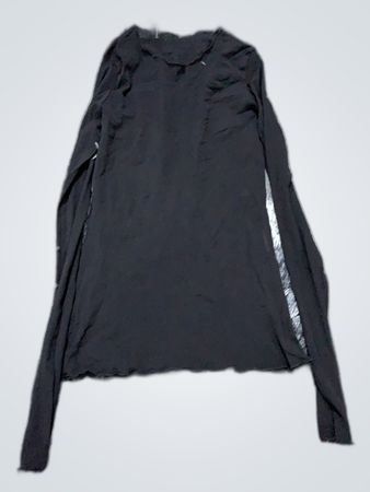 Black Long-Sleeve Turtleneck Top