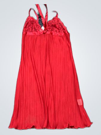 Red Lace Slip Dress