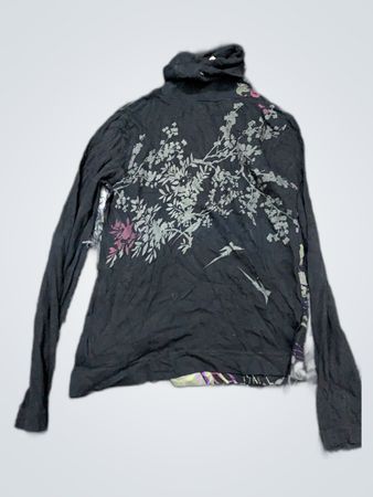 Floral Print Hooded Sweatshirt