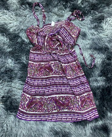 Purple Paisley Dress