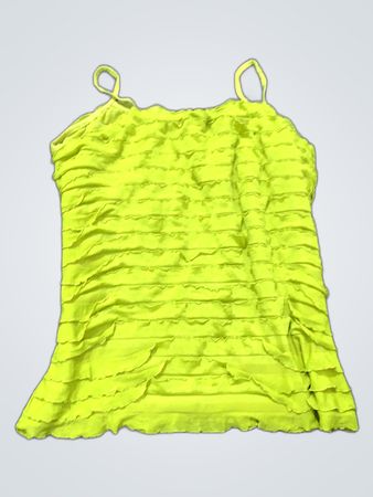 Lime Green Ruffled Camisole Top