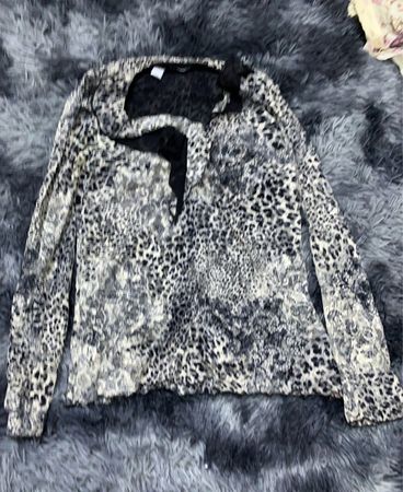 Leopard Print Knit Cardigan