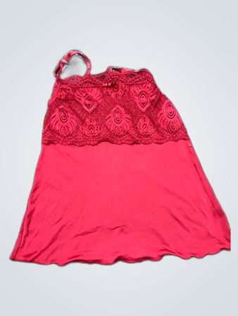 Red Lace Trim Camisole