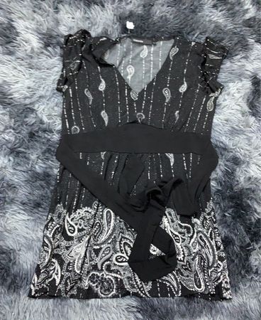 H&M Printed Wrap Blouse