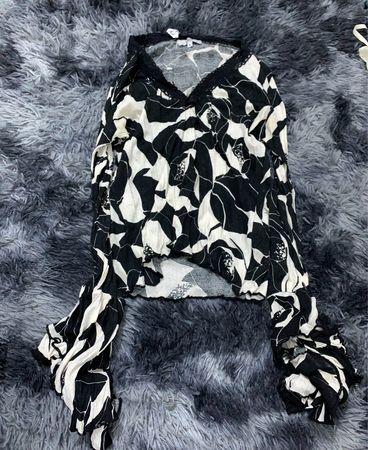 Guess Printed Sheer Blouse