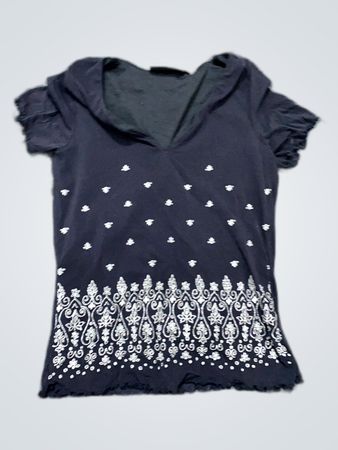 Black Embroidered Top