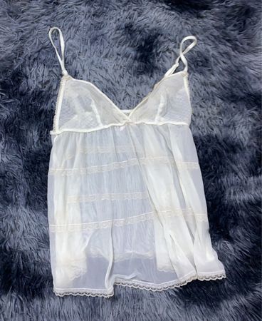 Unbranded White Lace Trim Camisole