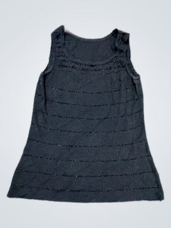 Black Sequin Tank Top