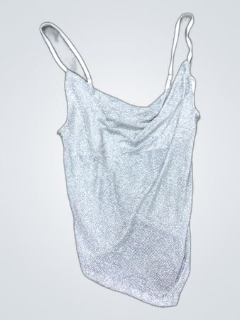 Silver Metallic Cami Top