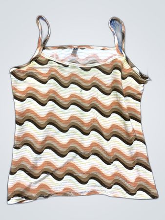 H&M Strappy Wavy Striped Tank Top