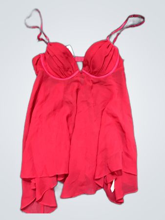 Red Ruffled Top