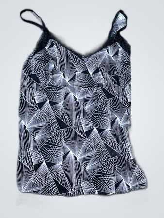 Printed Black Camisole Top