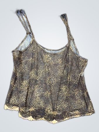 Brown Camisole with Gold Spots