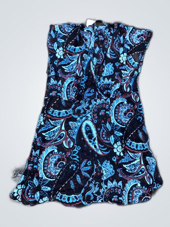 H&M Paisley Print Tube Mini Dress