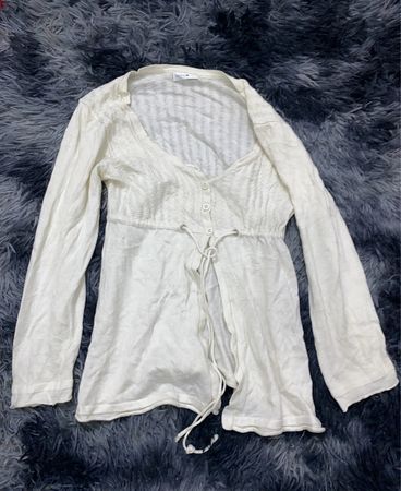 White Long Sleeve Top
