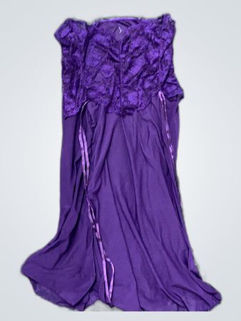 Purple Lace Slip Dress