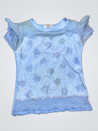 Tikka Blue Sparkly Top
