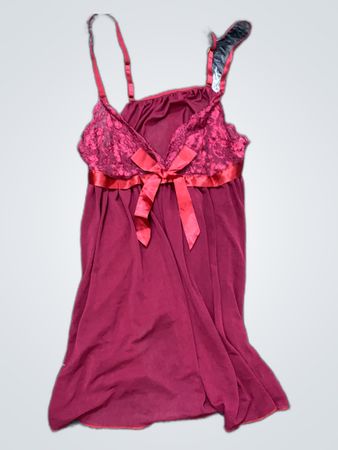 Red Lace Trim Camisole