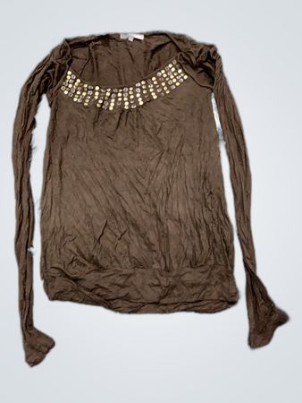 Brown Long Sleeve Top