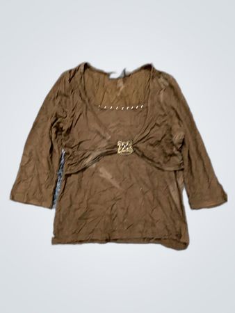 Brown Long Sleeve Top