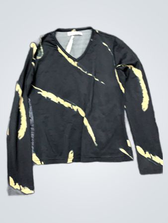Black Long Sleeve Tie Dye Shirt