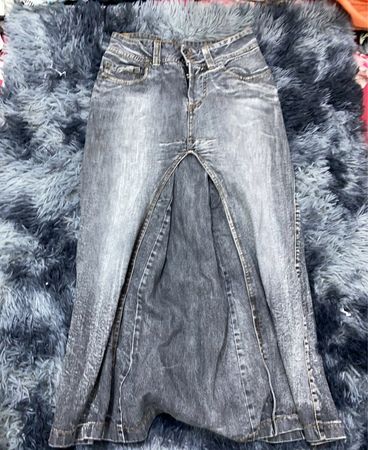 Gray Denim Pants