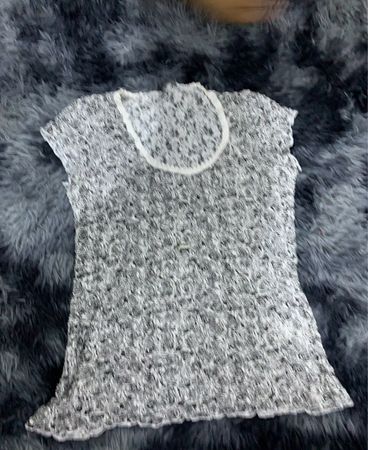 Unbranded White Chunky Knit Sleeveless Sweater