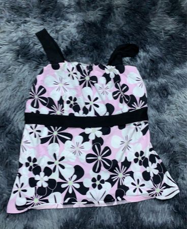 Pink Floral Halter Top