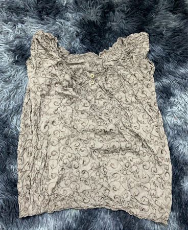 Printed Ruffle Sleeve Blouse