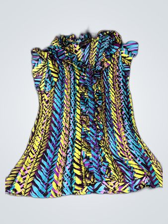 Multicolored Patterned Dress