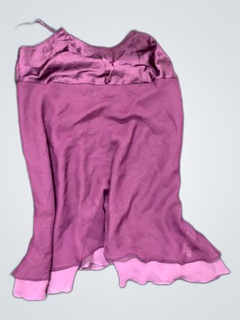 Purple Satin Slip Dress
