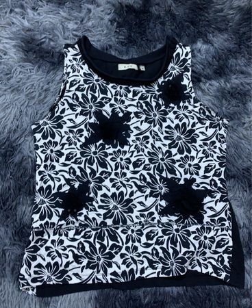 K.A. Floral Sleeveless Top
