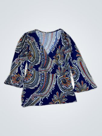 Blouse with Paisley Pattern