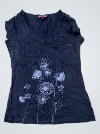 Miss JCL Black Floral Top
