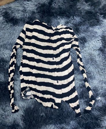Unbranded Striped Knit Cardigan