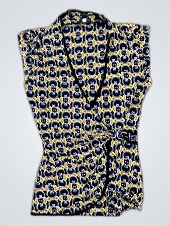 Lola & Liz Printed Wrap Blouse