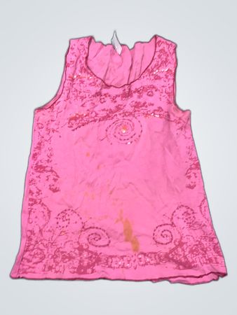 Pink Sequined Tank Top