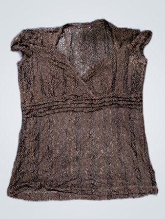 Brown Lace Top