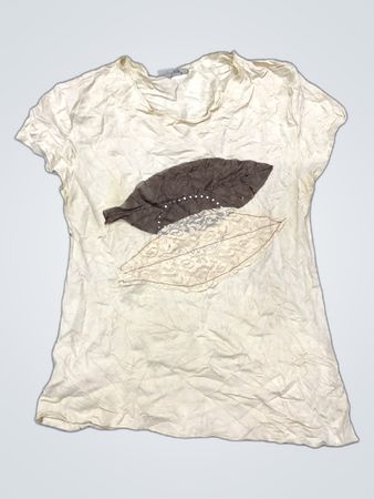 Zara Printed Leaf T-Shirt